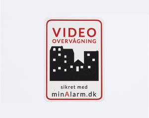 minAlarm mærkat (Sælges kun til minAlarm.dk anlægs kunder)