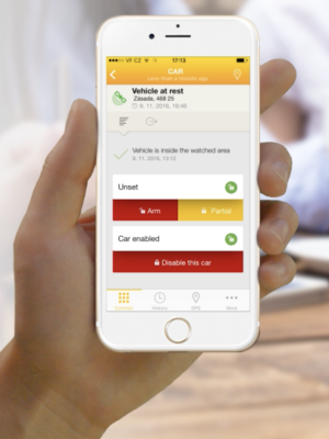 Jablotron bilalarm og GPS-tracker